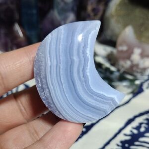 Blue Lace Agate Moon